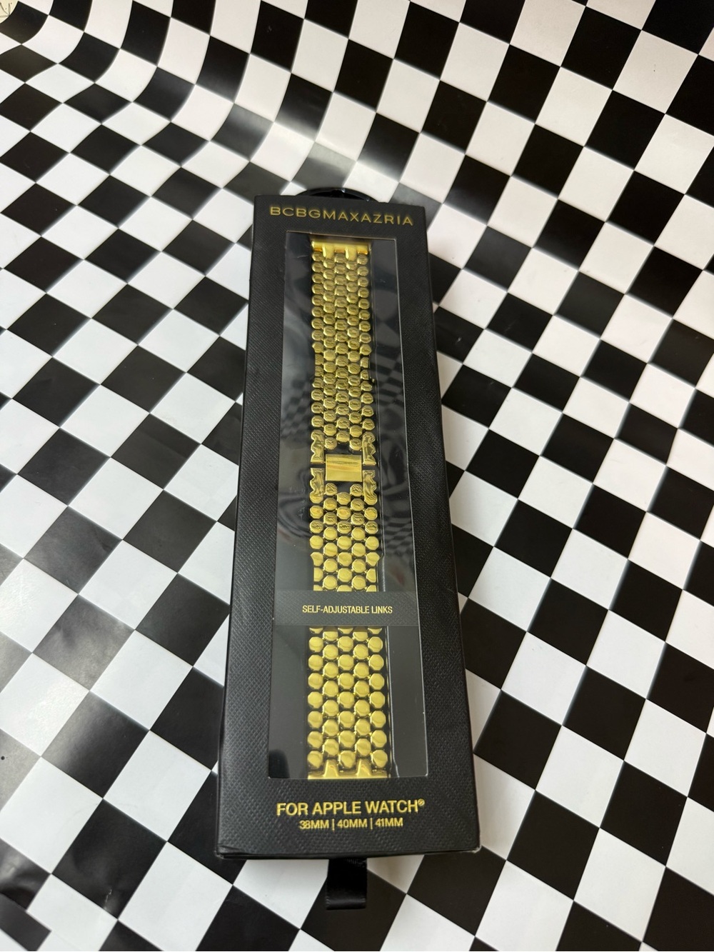 BCBGMaxAzria Gold Metal Link Watch Band for Apple Watch